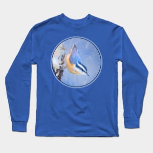 Red Breasted Nuthatch Long Sleeve T-Shirt